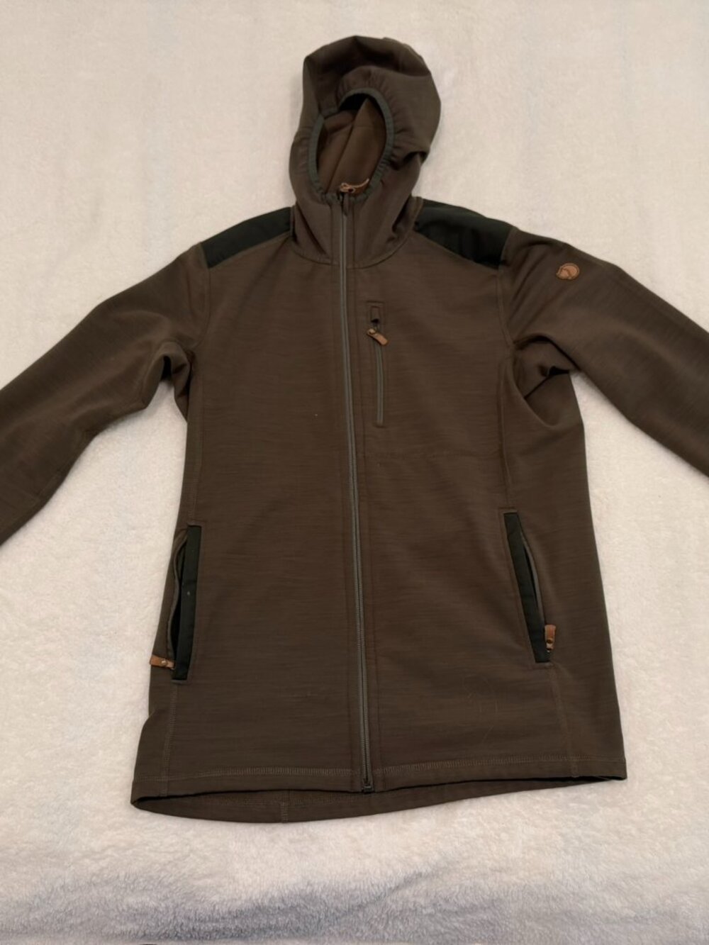 Fjallraven - Keb Fleece Hoodie - L - Dark Green